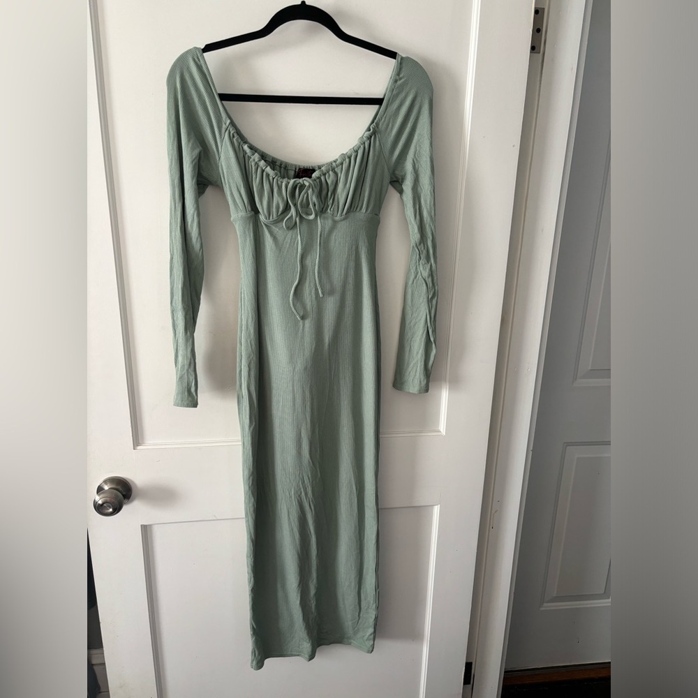 Like new green bodycon corset dress